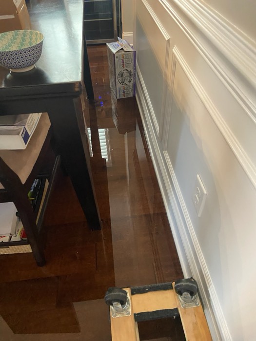 Water and mold damage at the 153 Tate Lane home after the Costco / RXO refrigerator installation — photo 17 of 78