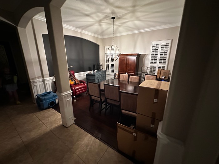 Water and mold damage at the 153 Tate Lane home after the Costco / RXO refrigerator installation — photo 34 of 78