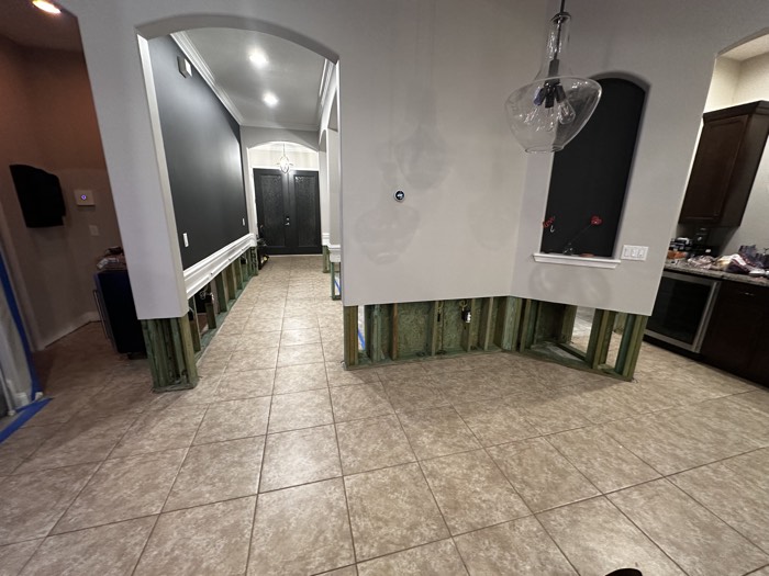 Water and mold damage at the 153 Tate Lane home after the Costco / RXO refrigerator installation — photo 41 of 78