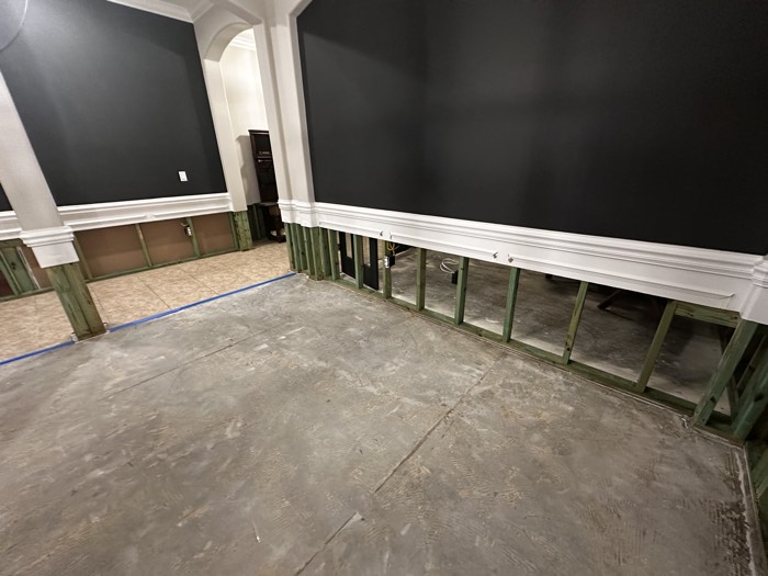 Water and mold damage at the 153 Tate Lane home after the Costco / RXO refrigerator installation — photo 43 of 78