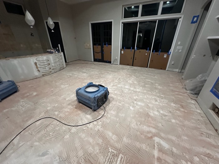 Water and mold damage at the 153 Tate Lane home after the Costco / RXO refrigerator installation — photo 48 of 78