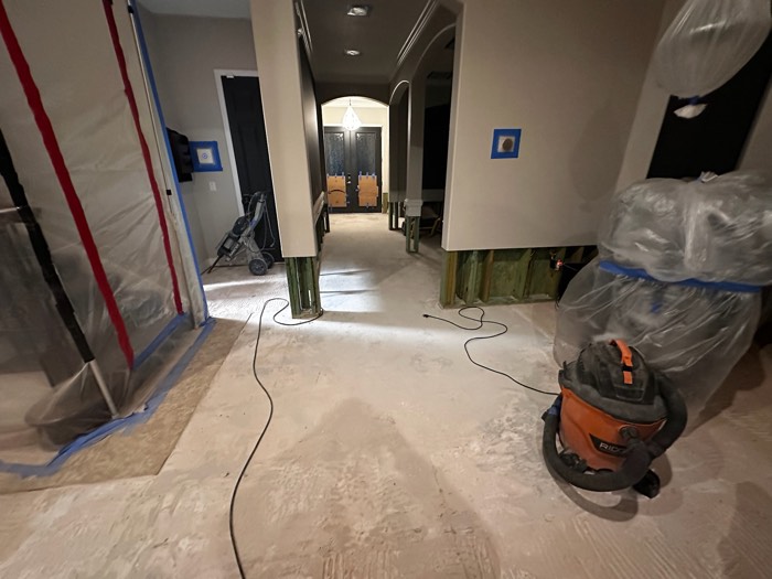 Water and mold damage at the 153 Tate Lane home after the Costco / RXO refrigerator installation — photo 49 of 78