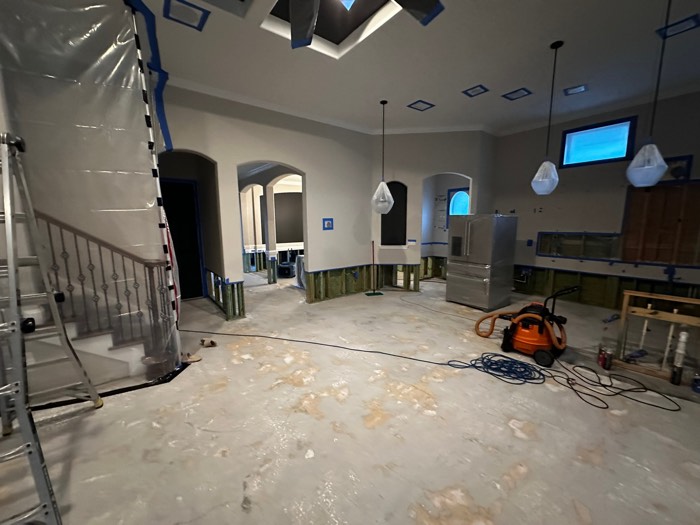 Water and mold damage at the 153 Tate Lane home after the Costco / RXO refrigerator installation — photo 54 of 78