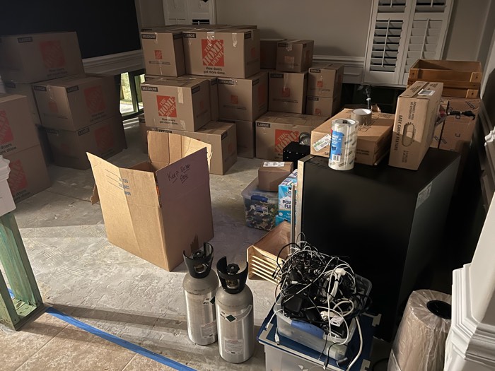Water and mold damage at the 153 Tate Lane home after the Costco / RXO refrigerator installation — photo 59 of 78